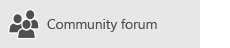 Get help from the Office 365 community forums