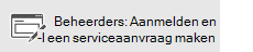 Beheerders: Aanmelden en een serviceaanvraag maken